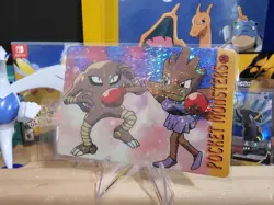 1999 Vintage Pocket Monsters Vending Prism - Hitmonchan VS Hitmonlee #36 - Image 4