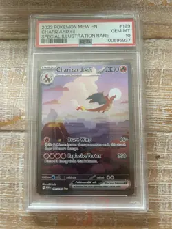 2023 POKEMON MEW EN-151 #199 CHARIZARD ex SPECIAL ILLUSTRATION RARE PSA 10 - Image 1