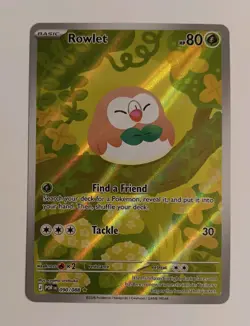 Rowlet 090/088 Pokemon ME03 Perfect Order Illustration Rare Full Art NM - Image 1