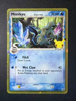 Mimikyu SWSH136 Pokemon Celebrations 25th Anniversary Black Star Promo NM - Image 1