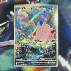 Lillie's Clefairy ex Special Illustration Rare Holo Sv09 184/159 Pokemon - Image 1