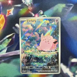 Lillie's Clefairy ex Special Illustration Rare Holo Sv09 184/159 Pokemon - Image 5