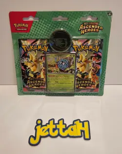 Pokemon Ascended Heroes - 2-Pack Promo/Coin (Erika's Tangela) ME02.5 NEW/SEALED! - Image 2