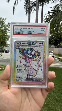 ESPEON EX POKEMON SVP175 2025 SVP PROMOS PRE PREMIUM FIGURE COLL ENGLISH PSA 9 - Image 1