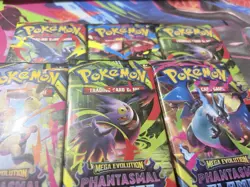 Pokemon Mega Evolution Phantasmal Flames Booster Pack Lot (6) Factory Sealed🔥 - Image 1