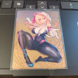 spider gwen metal card field center Yugioh MTG Pokemon Token#20/100 Mkohl games - Image 2