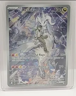 Pokemon N's Reshiram 172/165 SV09 Illustration Rare Holo 130 HP - Image 1