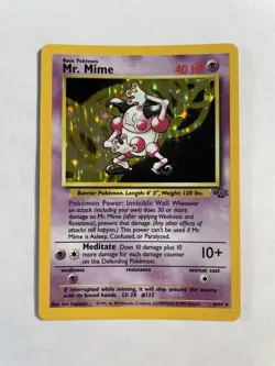 1999 Pokemon Jungle 6/64 Mr. Mime Holo - Image 2
