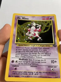 1999 Pokemon Jungle 6/64 Mr. Mime Holo - Image 5