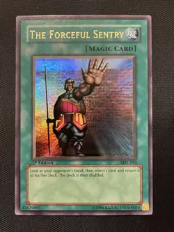 The Forceful Sentry MRL-045 Ultra Rare 1st Edition Lightly Played English YuGiOh - Image 1