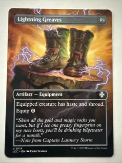 MTG Lightning Greaves 0114 (Borderless) Commander: Lost Caverns of Ixalan LOC NM - Image 1