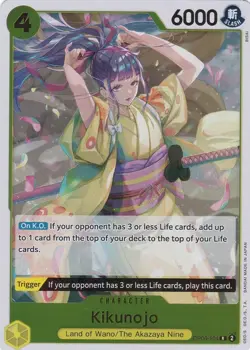 ONE PIECE Kikunojo OP06-104 Wings of the Captain Rare Foil OP06-104 - NM - Image 1