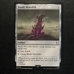 MTG - Basalt Monolith - Lord of the Rings Commander - Image 1