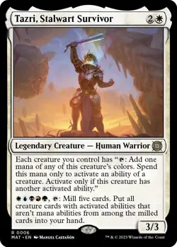 NM Foil Tazri, Stalwart Survivor, MTG, March of the Machine, Magic, 6 - Image 1