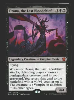 mtg magic drana the last bloodchief FRENCH vf fr drana la derniere chef de sang - Image 1