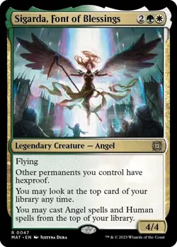 NM Sigarda, Font of Blessings, MTG, March of the Machine, Magic, 47 - Image 1