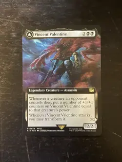 MTG Final Fantasy English Vincent Valentine Extended Art 0454 Foil - Image 1