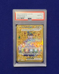 PSA 10 Terapagos ex #173 Stellar Crown 2024 Pokemon GEM MINT - Image 1