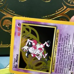 Pokemon TCG - Mr. Mime [6/64] Holo - NO SYMBOL Misprint Error Jungle NM - Image 3