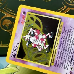 Pokemon TCG - Mr. Mime [6/64] Holo - NO SYMBOL Misprint Error Jungle NM - Image 4