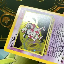 Pokemon TCG - Mr. Mime [6/64] Holo - NO SYMBOL Misprint Error Jungle NM - Image 5