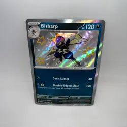Bisharp 186/091 Shiny Rare Paldean Fates Pokemon Holo Lightly Played - Image 1