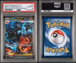 Pokemon 2025 Mega Charizard X ex 125/094 SIR Phantasmal Flames GEM MINT PSA 10 - Image 3