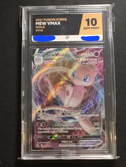 Pokemon Fusion Strike 2021 Mew VMAX - 114/264 - Ace 10 - Image 1