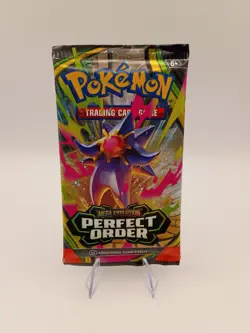 Pokemon Mega Evolution Perfect Order Sealed Booster Pack Starmie Pack Art - Image 1