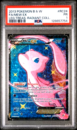 PSA 1 PR POKEMON Mew EX LEGENDARY TREASURES RADIANT COLLECTION RC24 Full Art - Image 1