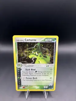 Team Aqua's Cacturne - 1/95 - Pokemon Ex Team Magma vs. Aqua Holo - NM- - Image 2