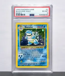 1999 POKEMON BASE SET UNLIMITED #2 BLASTOISE-HOLO PSA 6 - Image 1