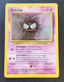 Pokemon Nebulak Gastly #050/102 German Base Set 1999 Non-Holo - Image 1