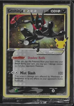 Greninja Gold Star SWSH144 - Celebrations Promo - NM #144 Holo Pokemon - Sealed - Image 1
