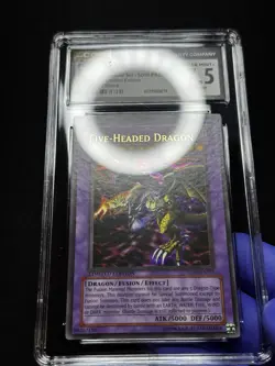 CGC ERROR Yugioh Five-Headed Dragon SD09-ENSS1 Ultra Rare MISALIGNED STAMP! - Image 3