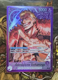 English Donquixote Doflamingo Leader Alt Art Op14-060 One Piece NM - Image 1