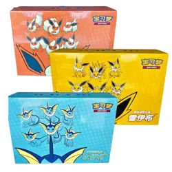 Pokemon S-Chinese Eevee Advanced Gift Box Vaporeon Jolteon Flareon 3 Boxes - Image 2