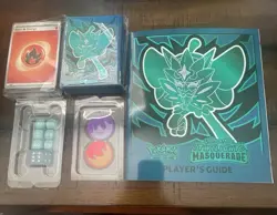 Pokemon TCG Twilight Masquerade ETB Guide, Sleeves, Dice, Energy Cards & Coins - Image 1