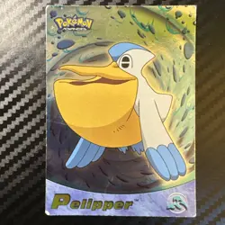 Pokemon Card - Pelipper #62 - Advanced - Topps Holo / Foil Heavily Played - Image 1