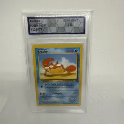Pokemon TCG Krabby Fossil Card 51/62 Unlimited Common. PFG 10! - Image 1