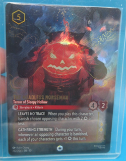 ENCHANTED 232/204 Disney Lorcana Card The Headless Horseman Terror Sleepy Hollow - Image 3