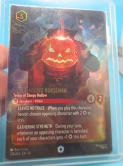 ENCHANTED 232/204 Disney Lorcana Card The Headless Horseman Terror Sleepy Hollow - Image 5