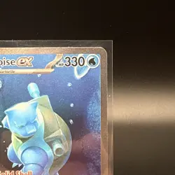 Pokemon TCG Scarlet & Violet 151 Blastoise EX Card 200/165 Sir NM Condition - Image 3