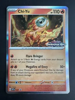 Chi-Yu SVP057 Black Star Promo Scarlet & Violet Holo Pokemon Card - Image 1