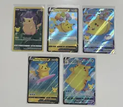 Pokemon Celebrations 25th Anniversary All 5 Holo Set Pikachu Card Lot Pack Fresh - Image 1