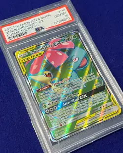 PSA 10 Venusaur & Snivy GX #210 Sun Moon Cosmic Eclipse 2019 Pokemon GEM MINT - Image 2