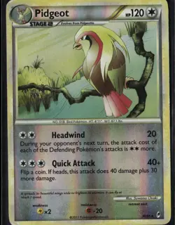 Pidgeot Rare Call of Legends 30/95 Colorless Reverse Holo Pokemon Card - Image 1