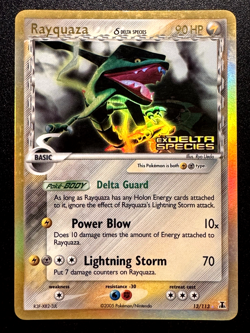 Rayquaza 13/113 EX Delta Species Pokemon Card Reverse Holo Foil Rare LP - Image 1