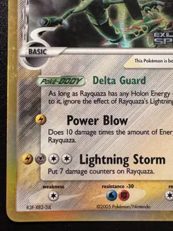 Rayquaza 13/113 EX Delta Species Pokemon Card Reverse Holo Foil Rare LP - Image 5