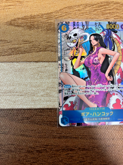 Boa Hancock OP07-051 Comic Parallel Manga Alt Art ONE PIECE Card USED Japan - Image 5